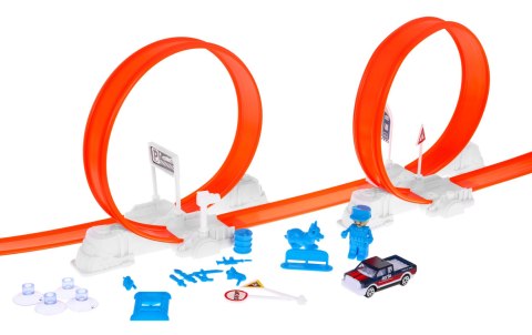 Ekstramalny tor wyścigowy Autko zmieniające kolor 2 pętle + wyrzutnia