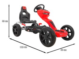 +Popowane koła +Max 50Kg Quad Gokart na pedały dla dzieci 4-8 lat