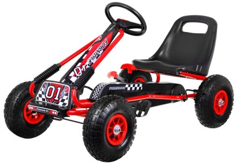+Popowane koła +Max 30Kg Quad Gokart na pedały dla dzieci 3-6 lata