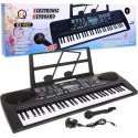 Keyboard dla dzieci 5+ Mikrofon Stojak na nuty USB MP3 Taktomierz