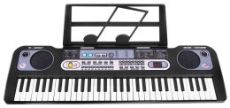 Keyboard dla dzieci 5+ Stojak na nuty Mikrofon + Nagrywanie Radio USB