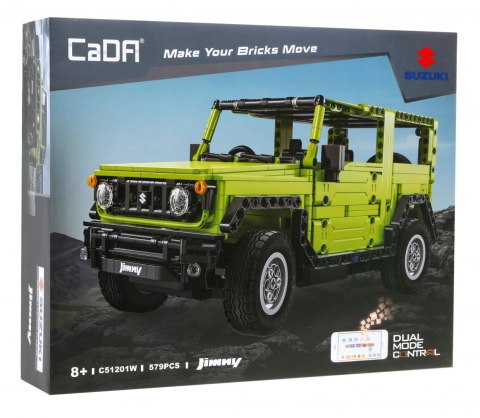 Klocki techniczne CaDA 579 el. Zdalnie sterowane Suzuki Jimny auto terenowe 1:12