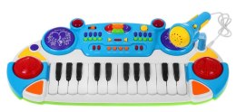 zestaw muzyczny Keyboard + Werble +Mikrofon światła + Dźwięki 2 oktawy