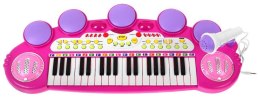 zestaw muzyczny Keyboard Werble Mikrofon + Światła + Dźwięki 3 oktawy