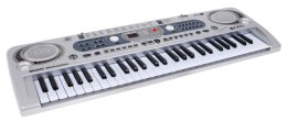 Srebrny Keyboard dla dzieci 5+ Mikrofon + Nagrywanie USB -