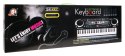 Srebrny Keyboard dla dzieci 5+ Mikrofon + Nagrywanie USB -