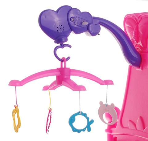 Łóżeczko- Kołyska 2w1 dla lalek bobasów