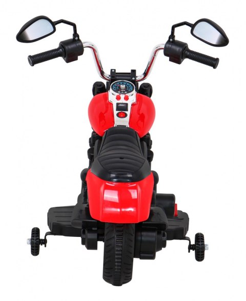 Jeźdzki motor motorek elektryczny na akumulator dla dzieci Czerwony