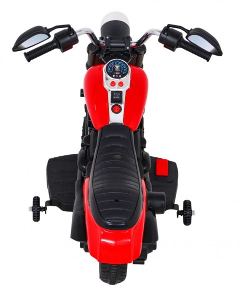 Jeźdzki motor motorek elektryczny na akumulator dla dzieci Czerwony