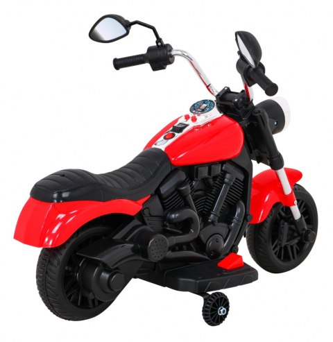 Jeźdzki motor motorek elektryczny na akumulator dla dzieci Czerwony