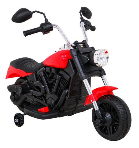 Jeźdzki motor motorek elektryczny na akumulator dla dzieci Czerwony