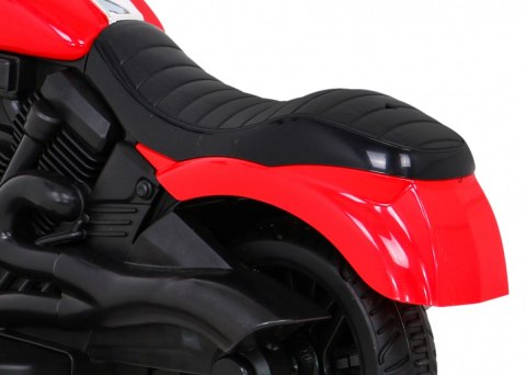 Jeźdzki motor motorek elektryczny na akumulator dla dzieci Czerwony