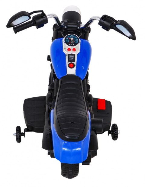 Jeźdzki motor motorek elektryczny na akumulator dla dzieci Niebieski