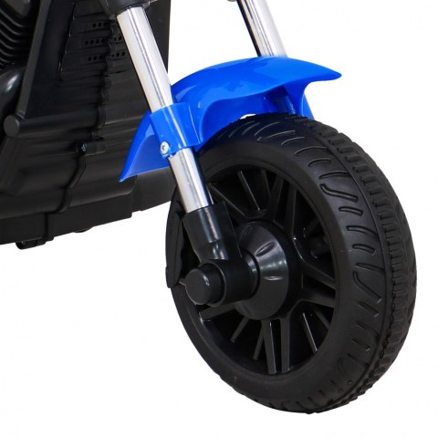 Jeźdzki motor motorek elektryczny na akumulator dla dzieci Niebieski