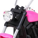 Jeźdzki motor motorek elektryczny na akumulator dla dzieci Różowy