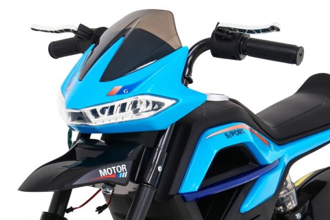 Motor Cross elektryczny dla dzieci Night Rider Niebieski