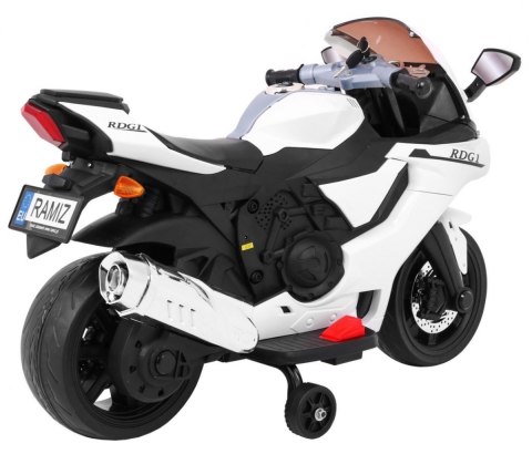 Motor elektryczny dla dzieci ns akumulator R1 Superbike Biały