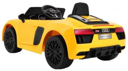 Samochód AUTO  na akumulator AUDI R8 Spyder RS EVA 2 4G Żółty