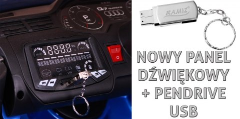 +PILOT  +SKóra +KOŁA EVA Samochód AUTO na akumulator Audi Q7