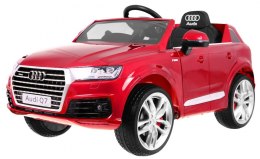 +Lakierowany +SKóra +KOŁA EVA Samochód AUTO na akumulator Audi Q7