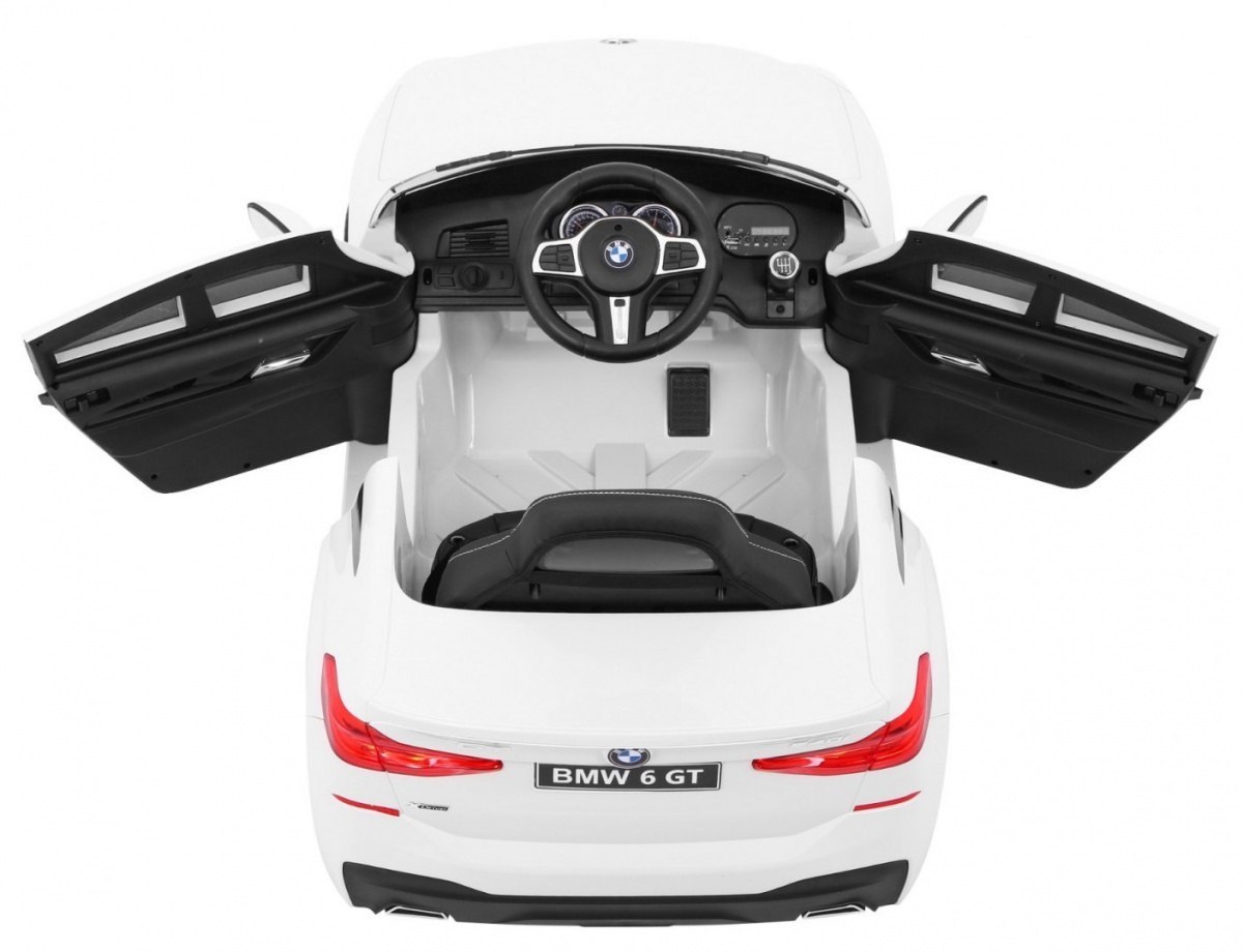 Samochód AUTO na akumulator BMW 6 GT Biały Samochód AUTO na akumulator BMW 6 GT Biały