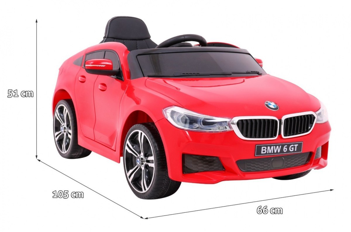 Samochód AUTO na akumulator BMW 6 GT Czerwony Samochód AUTO na akumulator BMW 6 GT Czerwony