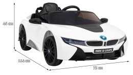 Samochód AUTO  na akumulator BMW I8 LIFT Biały