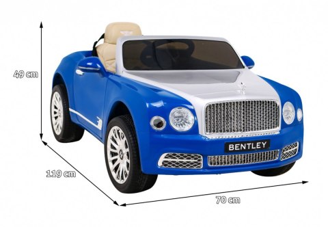 Samochód AUTO  na akumulator Bentley Mulsanne Niebieski