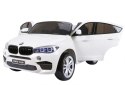 Samochód AUTO  na akumulator BMW X6M 2 os XXL Biały