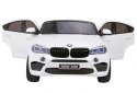 Samochód AUTO  na akumulator BMW X6M 2 os XXL Biały