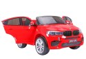 +2x200W +2osobowy Samochód AUTO na akumulator BMW X6M Czerwony