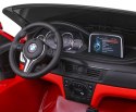 +2x120W  +2osobowy +lakier Samochód AUTO na akumulator BMW X6M Czerwony