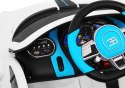 +Pilot SKóra Koła eva Samochód AUTO  na akumulator Bugatti Divo Biały