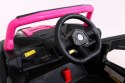 Samochód AUTO  na akumulator Buggy UTV 2000M Racing Różowy