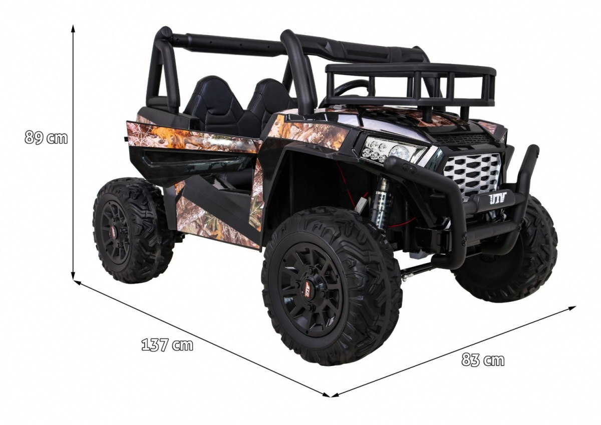 Samochód AUTO na akumulator Buggy UTV Czarny Samochód AUTO na akumulator Buggy UTV Czarny