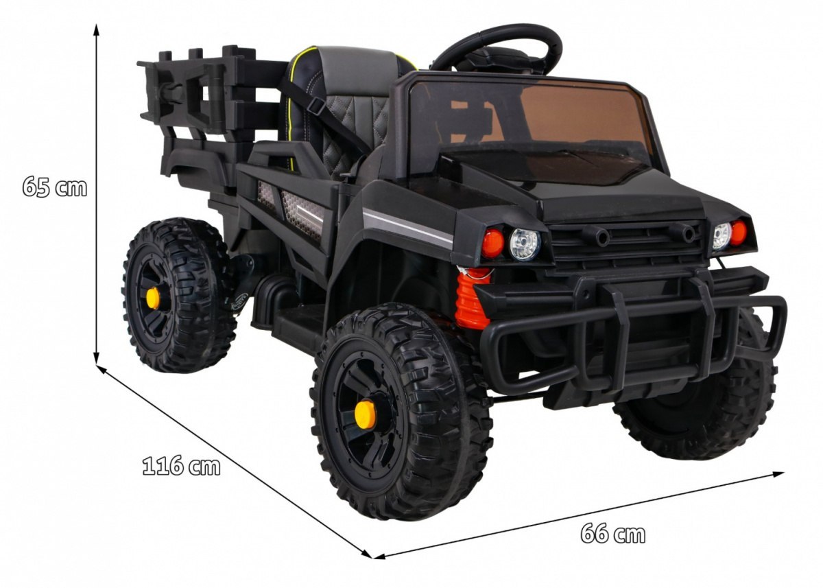 Samochód AUTO na akumulator Farmer Pick-Up Czarny Samochód AUTO na akumulator Farmer Pick-Up Czarny