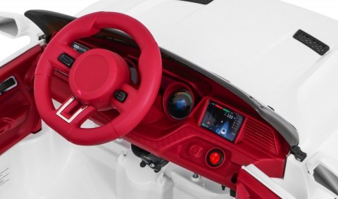 Pilot Amory Led Samochód AUTO na akumulator GT Sport dla dzieci  Biały