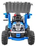 Samochód AUTO na akumulator Koparka Traktor Niebieska