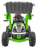 Samochód AUTO  na akumulator Koparka Traktor Zielona