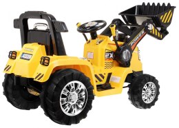 Samochód AUTO na akumulator Koparka Traktor Żółta