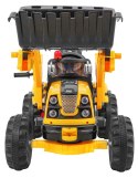 Samochód AUTO  na akumulator Koparka Traktor Żółta