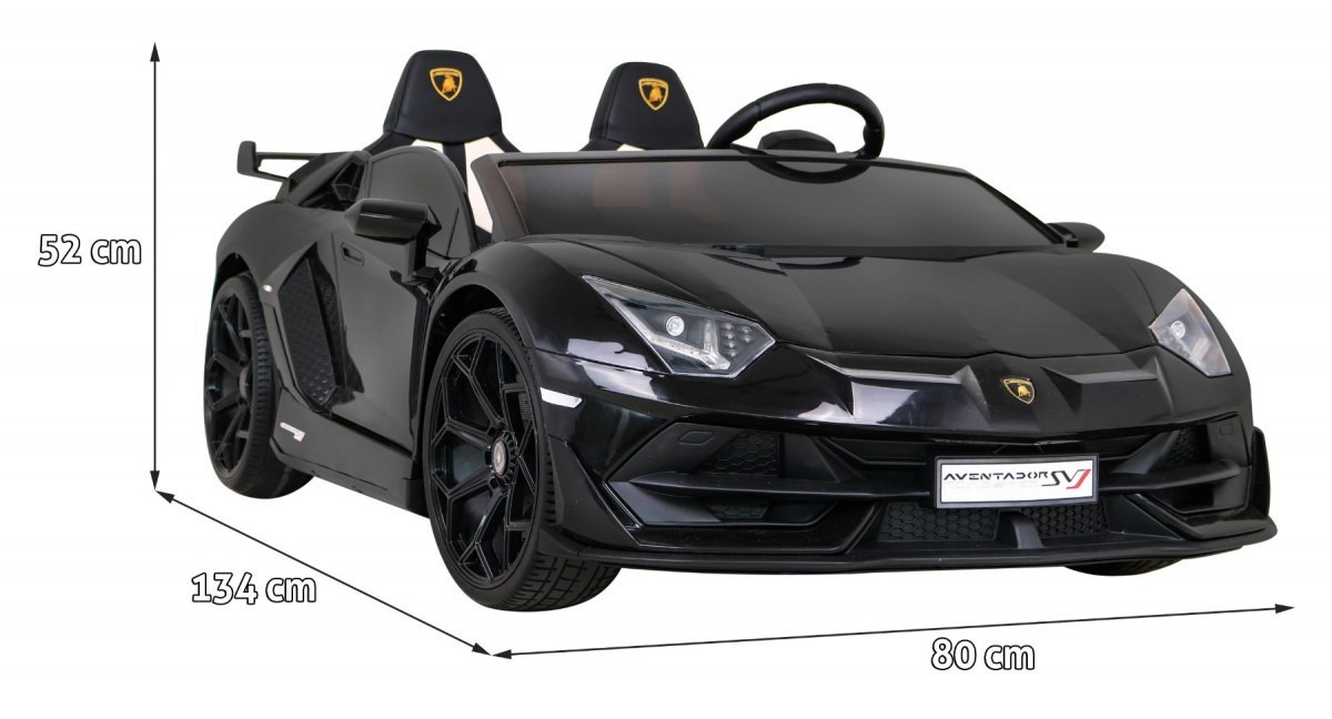 Samochód AUTO na akumulator Lamborghini SVJ DRIFT Czarny Samochód AUTO na akumulator Lamborghini SVJ DRIFT Czarny