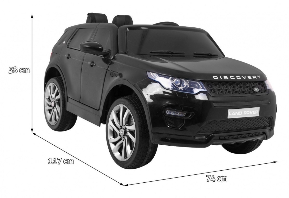 Samochód AUTO  na akumulator Land Rover Discovery Czarny
