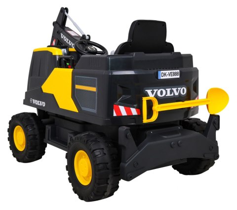 Samochód AUTO na akumulator Mega Koparka VOLVO Żółta