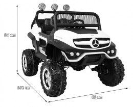 4x4 +12V 10ah buggy Koła EVA AUTO na akumulator Mercedes BENZ UNIMOG