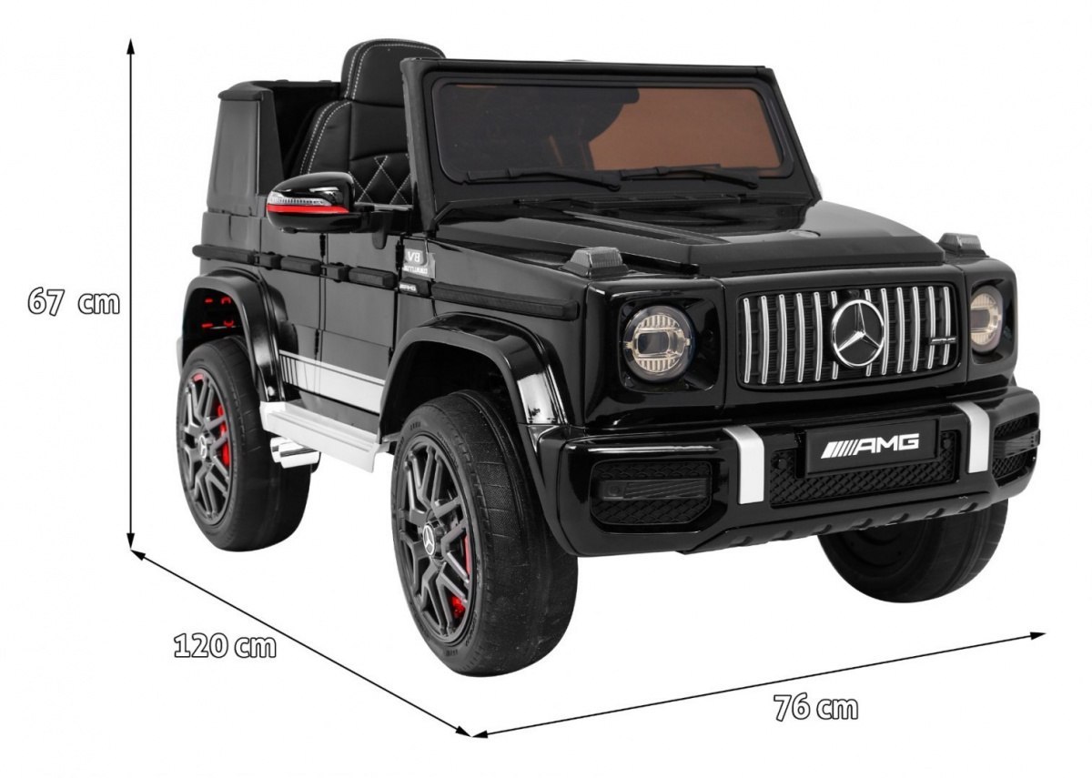 Pojazd Mercedes G63 AMG Lakierowany Czarny Pojazd Mercedes G63 AMG Lakierowany Czarny
