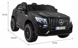 4x4  2x akumlator AUTO  na akumulator Mercedes GLC 63S Niebieski