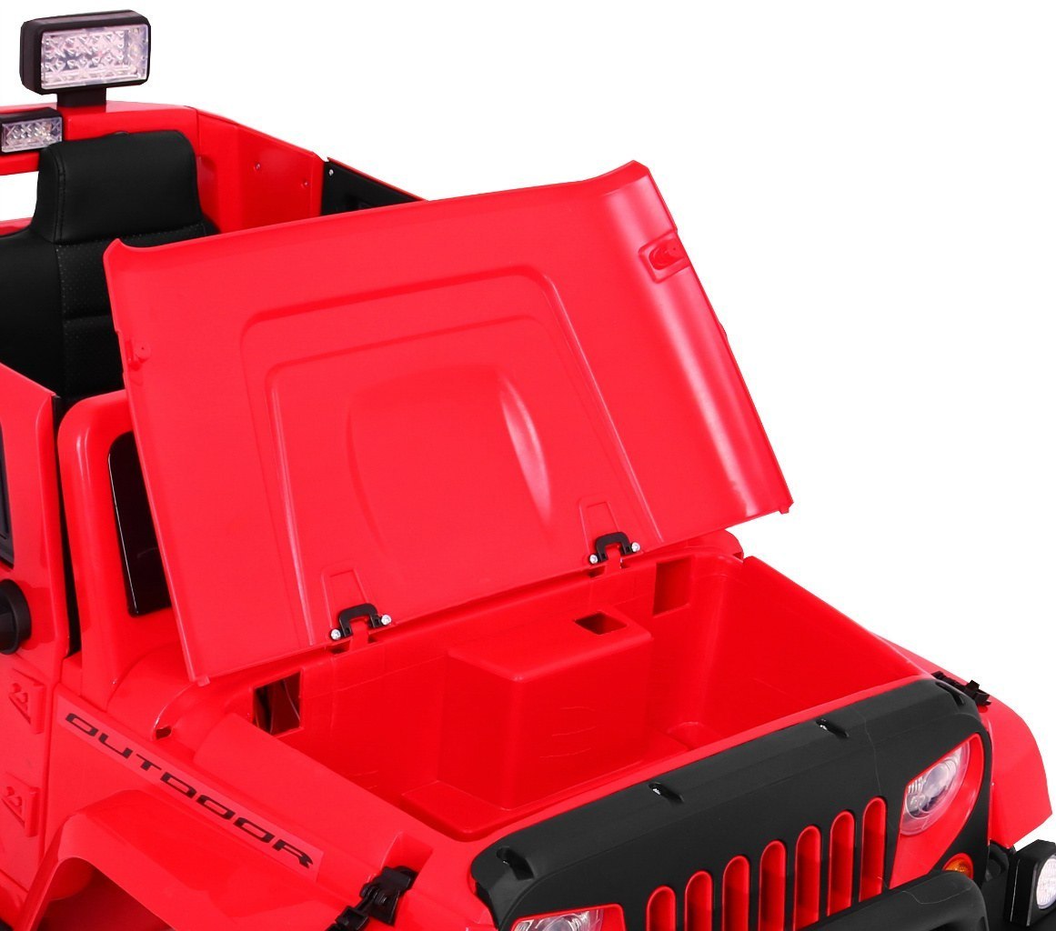 Samochód AUTO na akumulator Mighty Jeep 4x4 Czerwony Samochód AUTO na akumulator Mighty Jeep 4x4 Czerwony