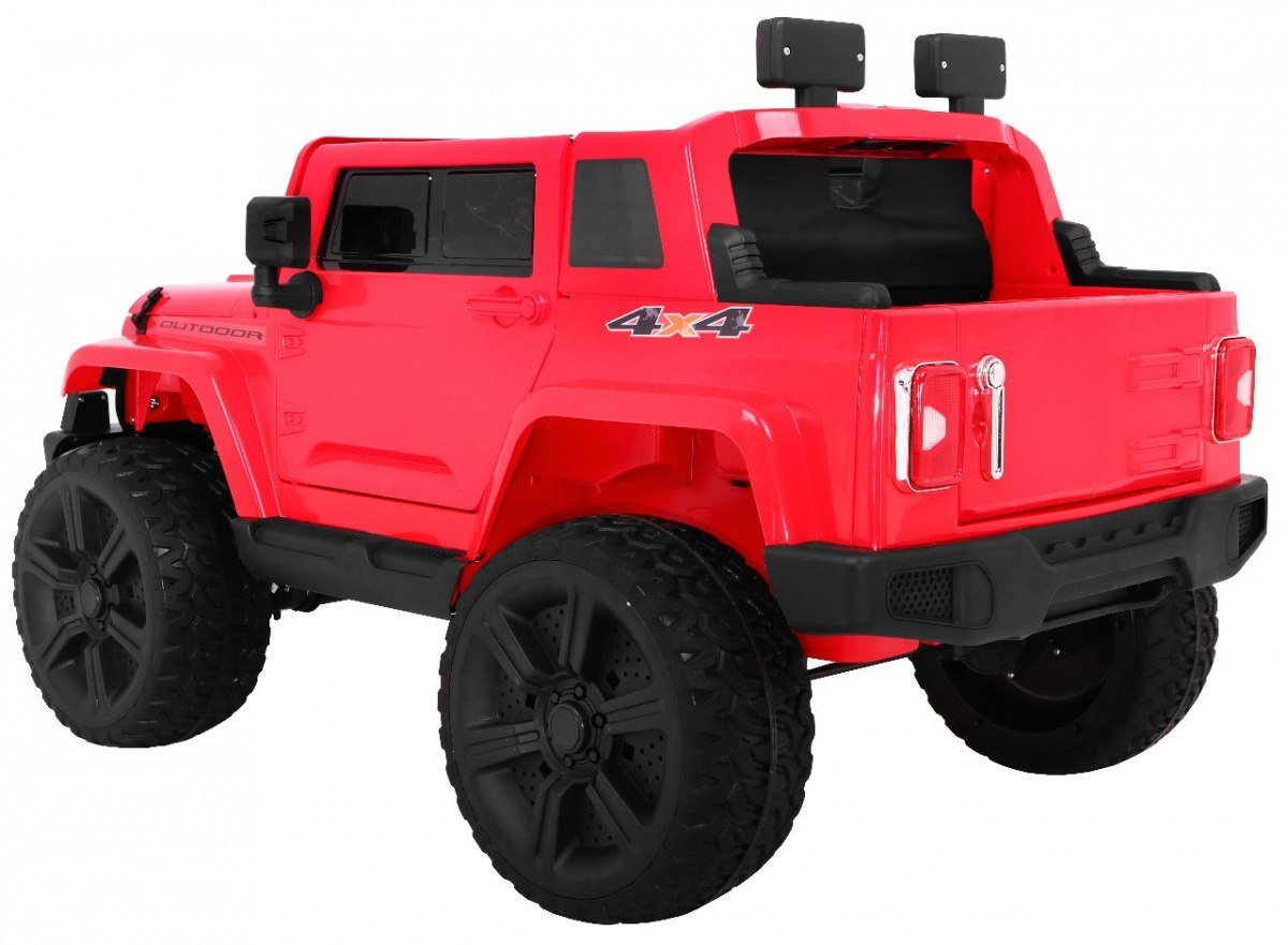 Samochód AUTO na akumulator Mighty Jeep 4x4 Czerwony Samochód AUTO na akumulator Mighty Jeep 4x4 Czerwony