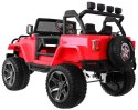 Samochód AUTO  na akumulator Monster Jeep 4x4 Czerwony